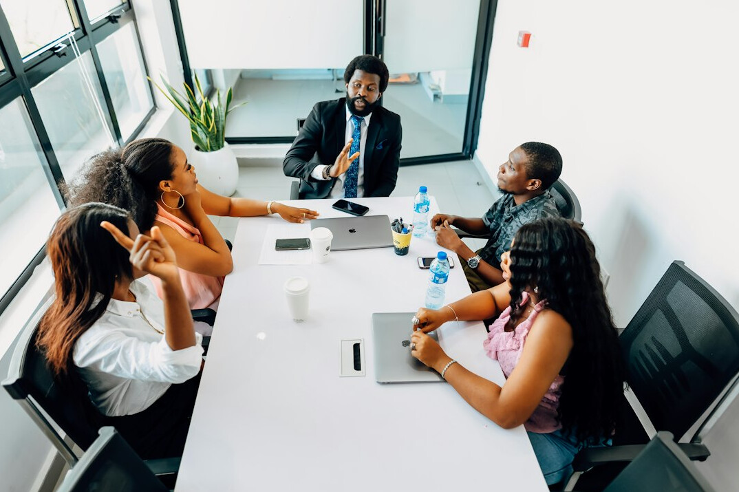 business leaders in meeting